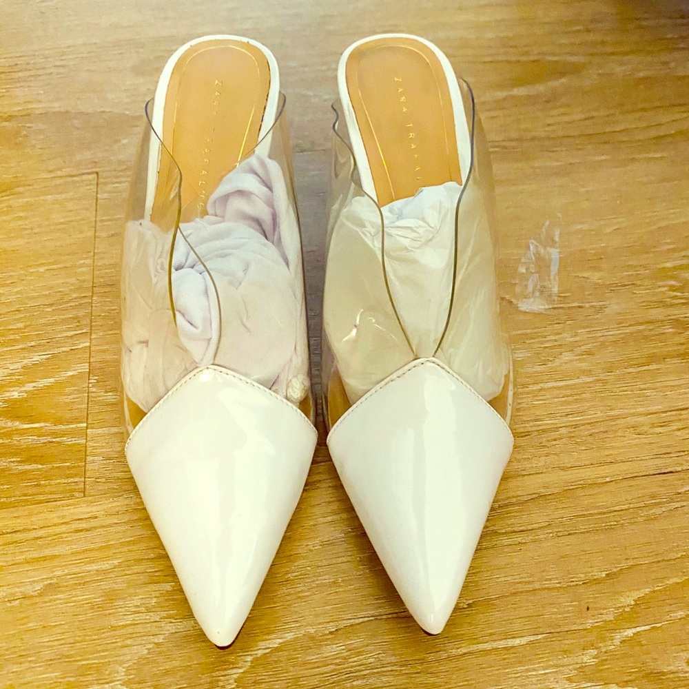 Zara mule heels open back
